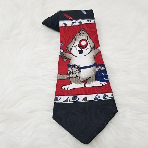 Hallmark Novelty Dog Handyman Neck Tie - Picture 1 of 5